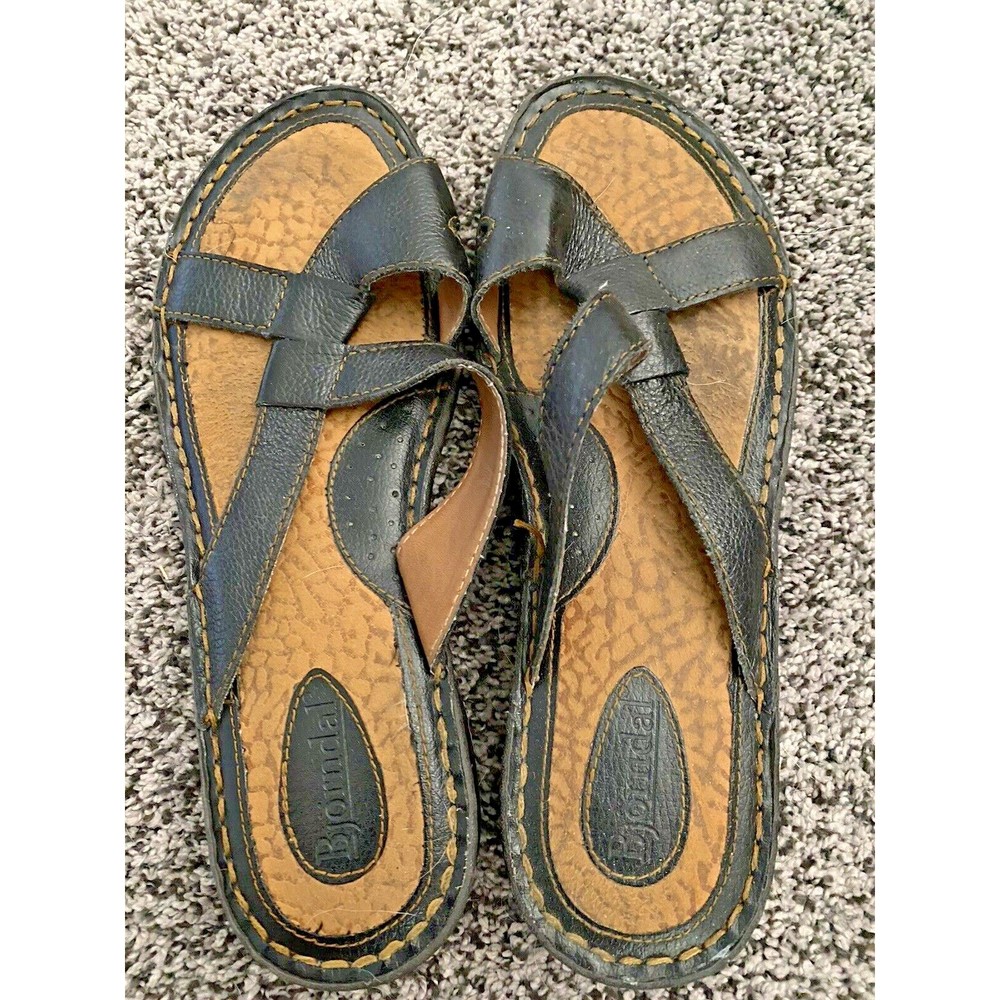 Bjorndal 11 sandals women leather upper 11M brown size 11 Elke 221341 Shoes Nice
